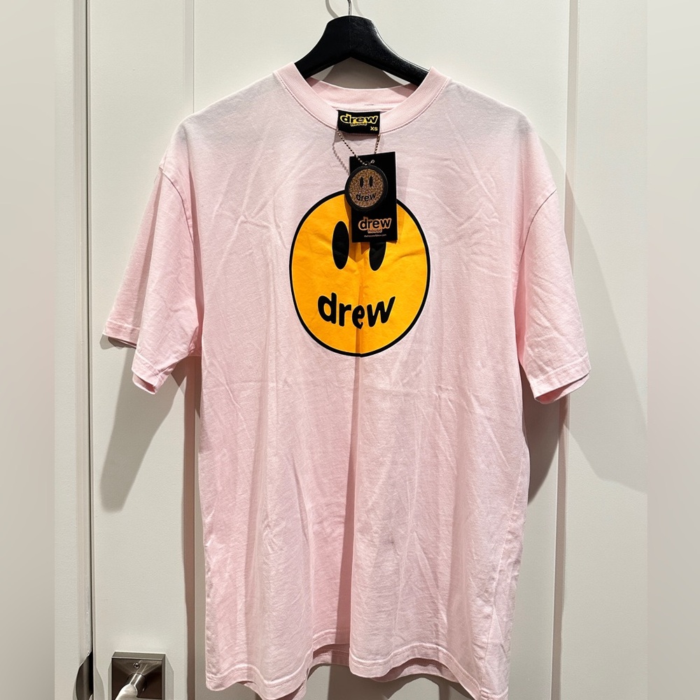 Drew house mascot short sleeve T-shirts Bieber Pink